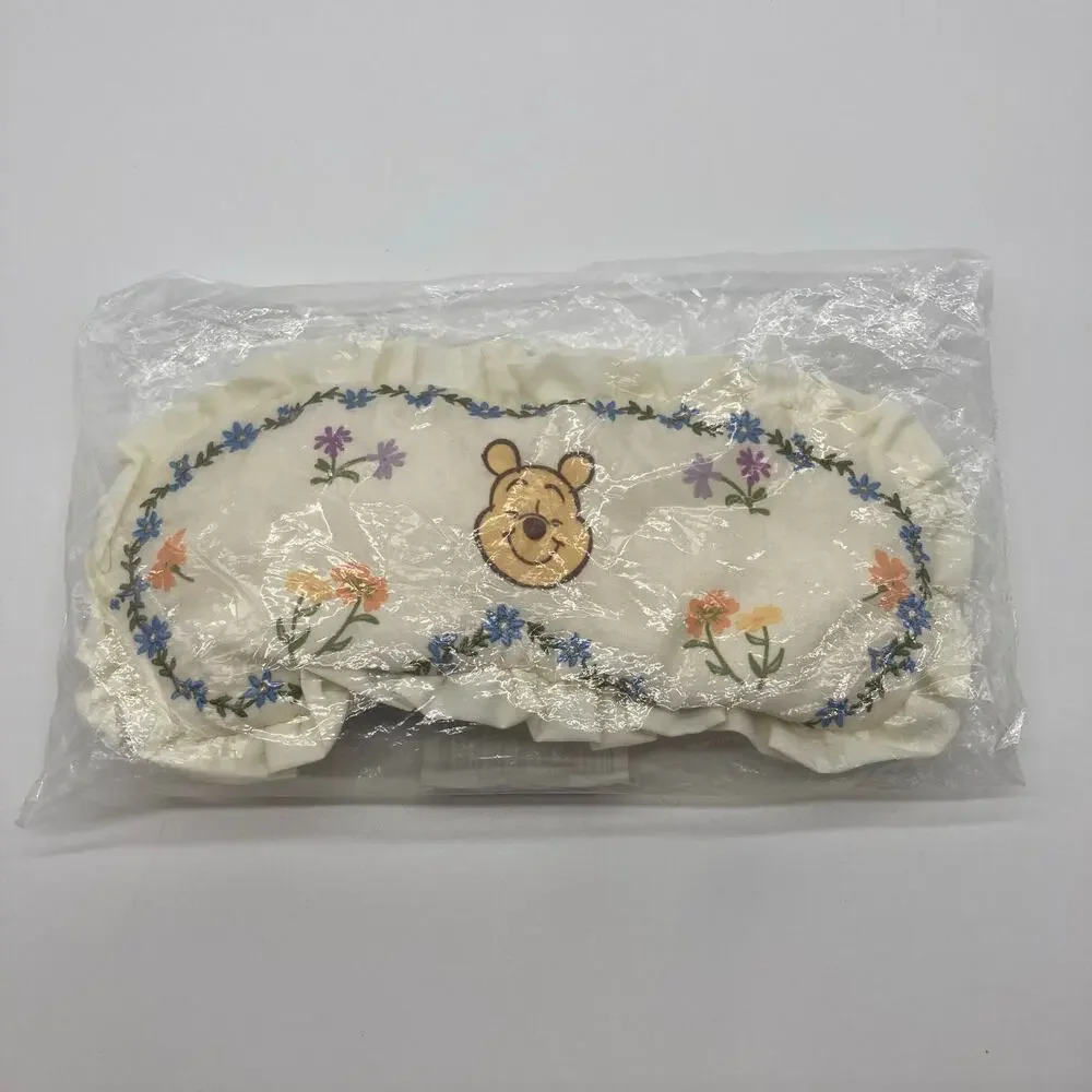 OLD NAVY x DISNEY Winnie the Pooh Floral Ruffled Sleep Mask NWT Sea Salt